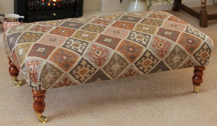 Kilim bench footstool
